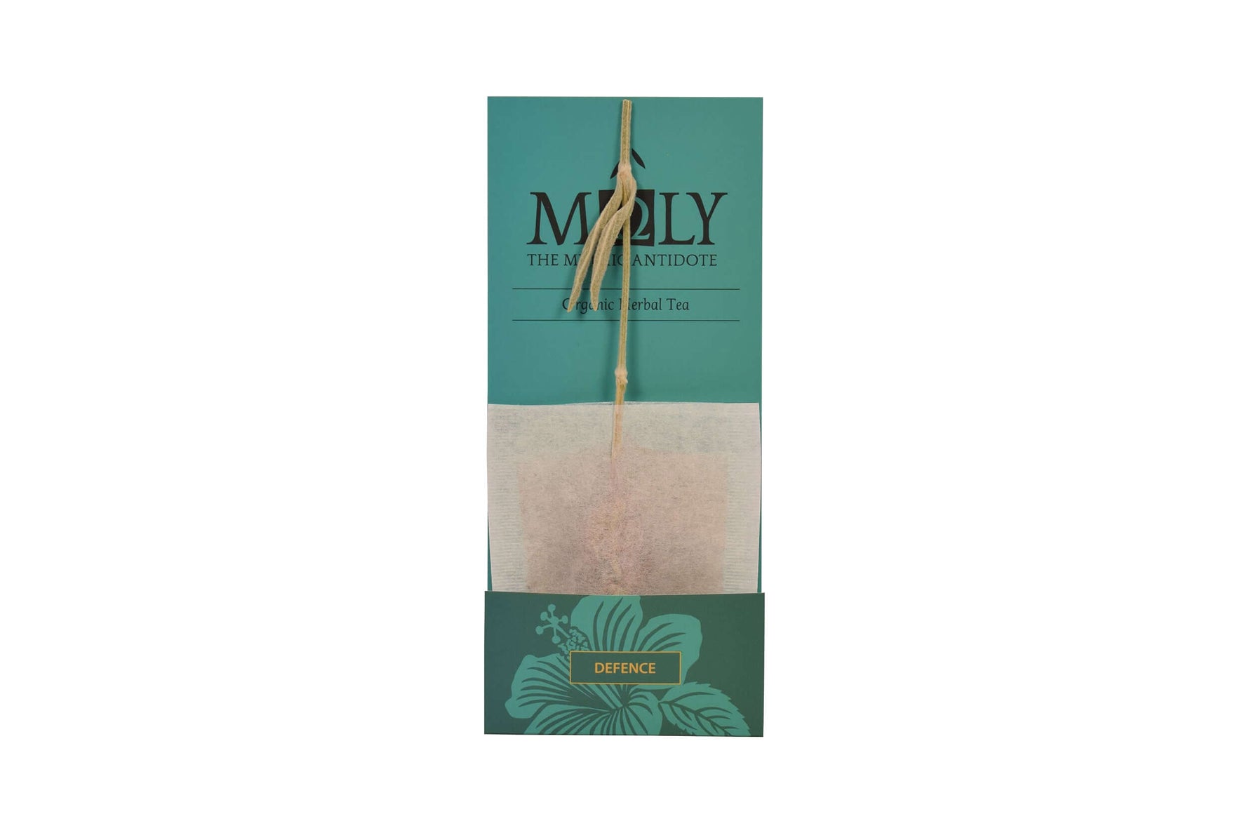 türkisblaue Einzelverpackung MOLY Defence
